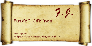 Futó János névjegykártya